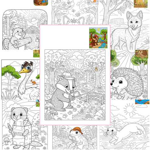 Advanced Animals Miscellaneous & Less Common Coloring Sheets Collections Thumbnail