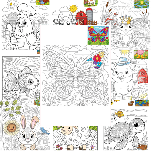 Advanced Animals Popular Animals for Kids Coloring Sheets Collections Thumbnail