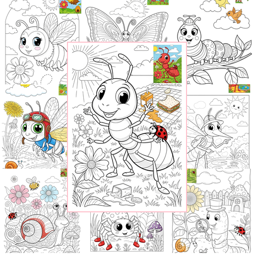 Advanced Animals Insects & Arachnids Coloring Sheets Collections Thumbnail