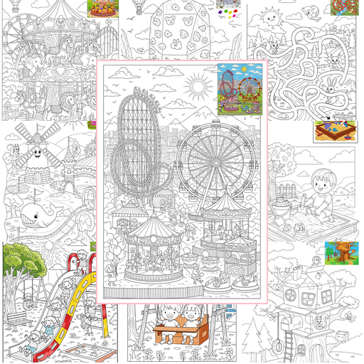Advanced Buildings and Places Play & Fun Coloring Sheets Collections Thumbnail