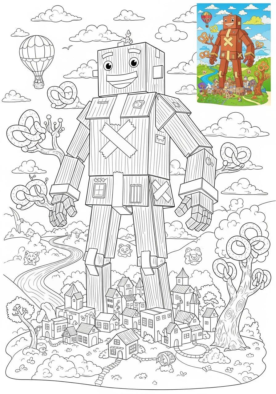 advanced fantasy and fairy tales Characters giant kids coloring page 0