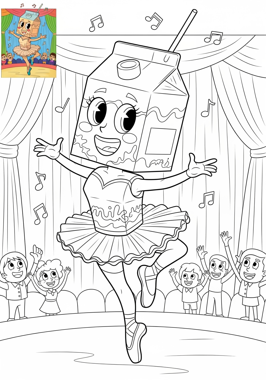 advanced people and professions Artists & Performers dancer kids coloring page 0
