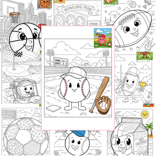 Advanced Sports and Activities Ball Sports Coloring Sheets Collections Thumbnail