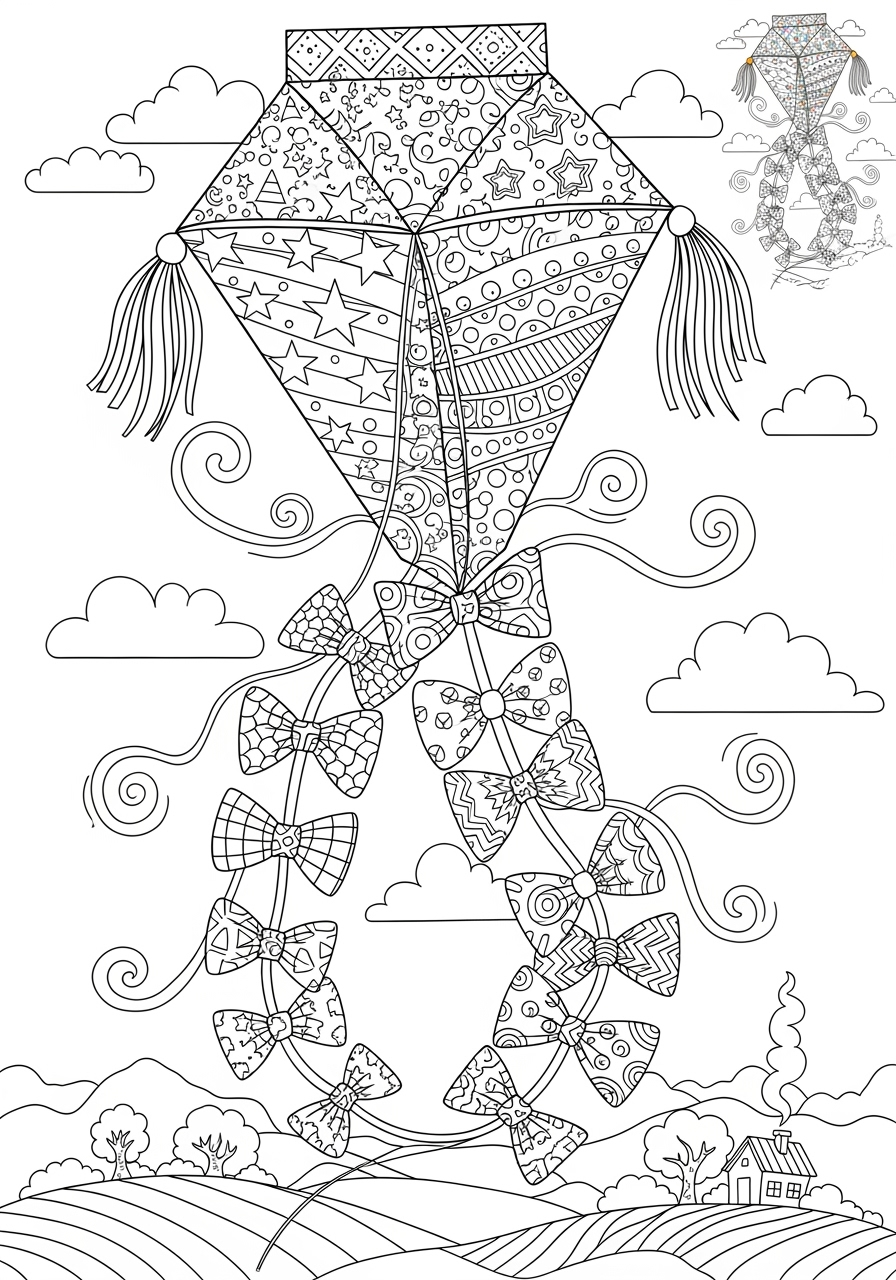 advanced toys and games Classic Toys kite kids coloring page 1
