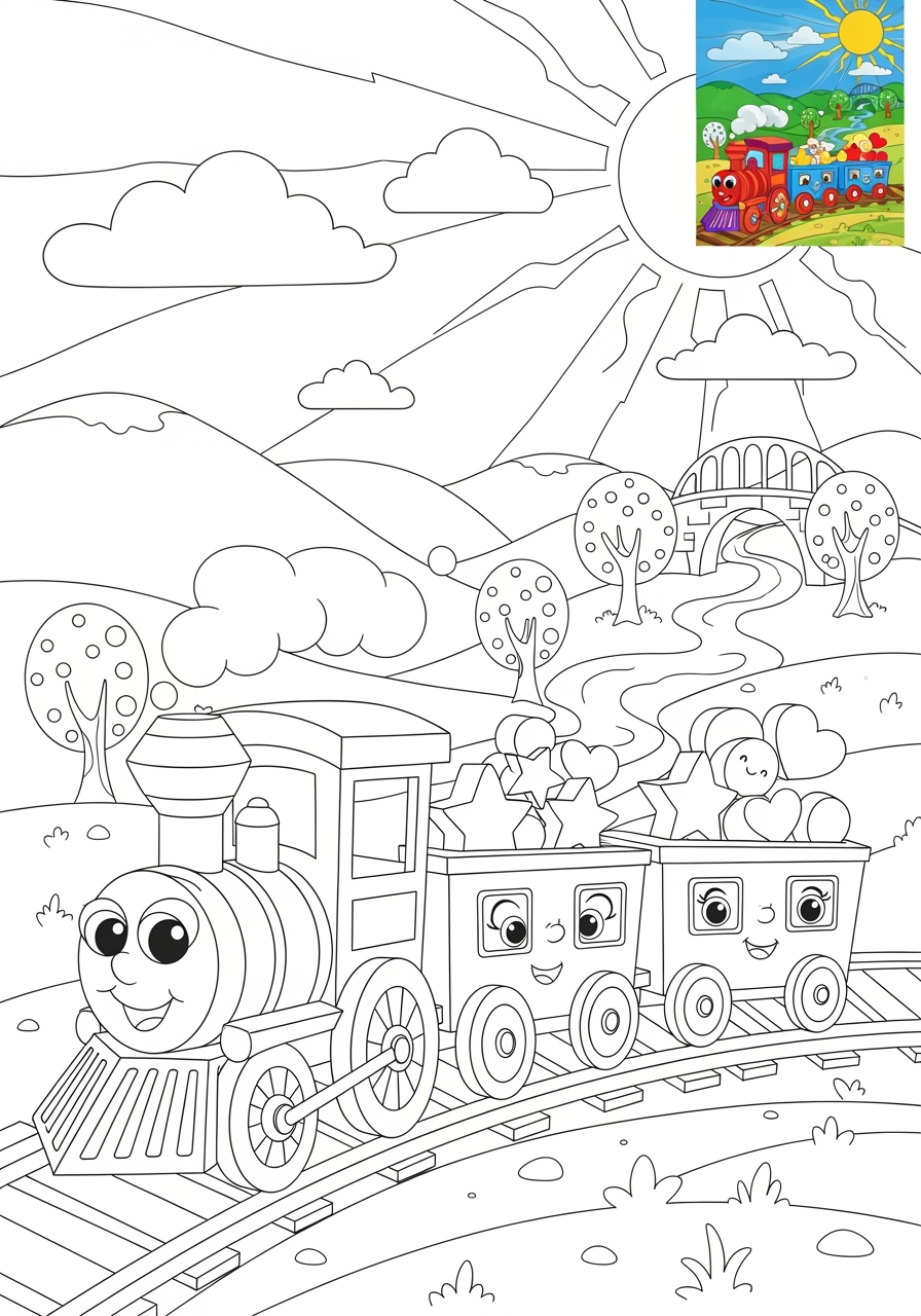 advanced toys and games Classic Toys train toy kids coloring page 0