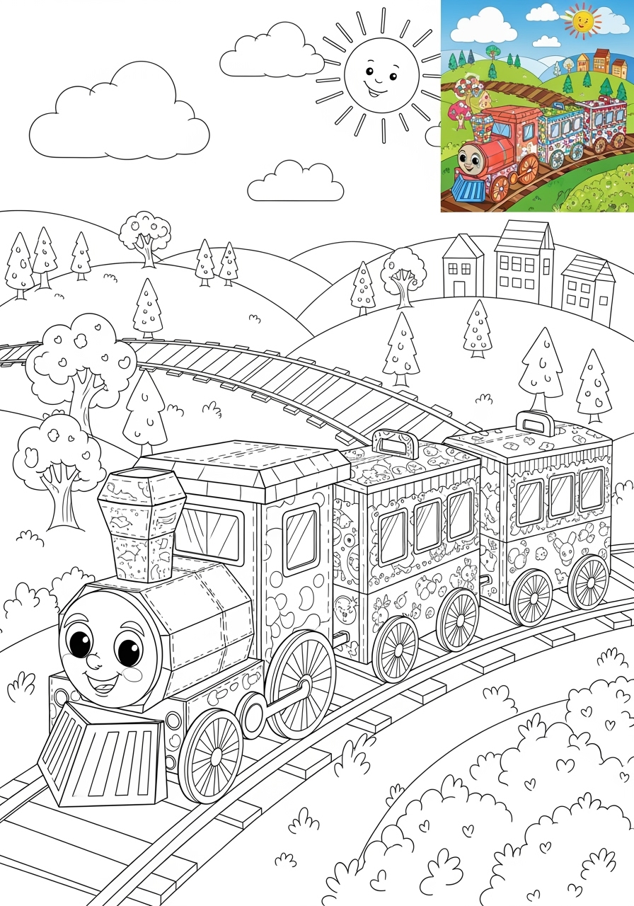 advanced toys and games Classic Toys train toy kids coloring page 1