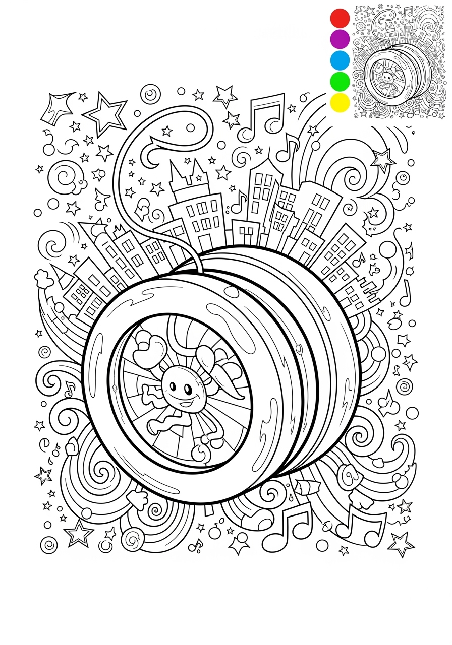 advanced toys and games Classic Toys yo yo kids coloring page 1