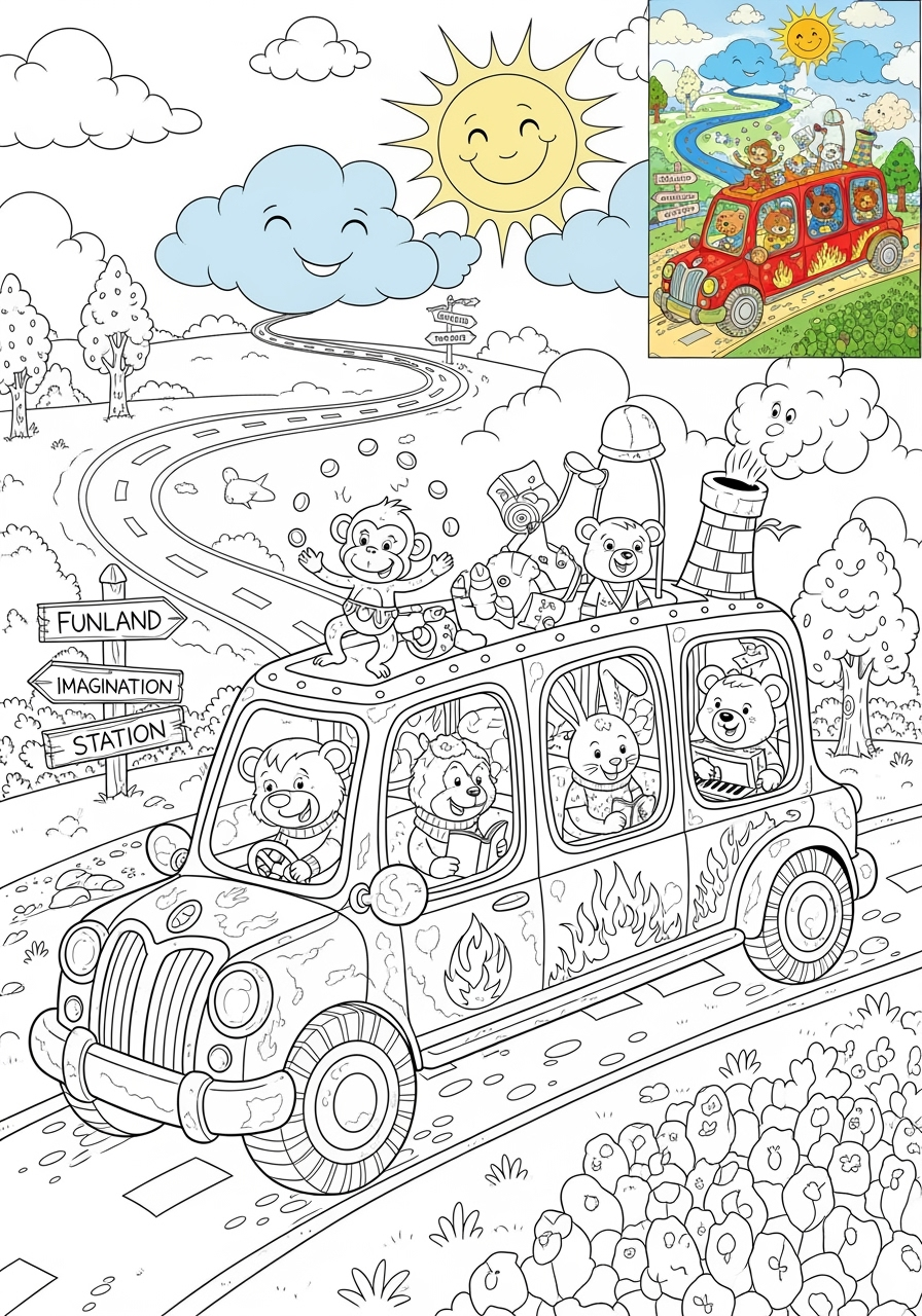 advanced vehicles Cars & Trucks limousine kids coloring page 0