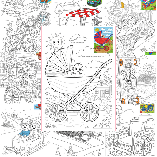 Advanced Vehicles Special Vehicles Coloring Sheets Collections Thumbnail