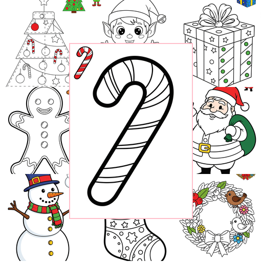 Easy Holidays and Celebrations Christmas Coloring Sheets Collections Thumbnail