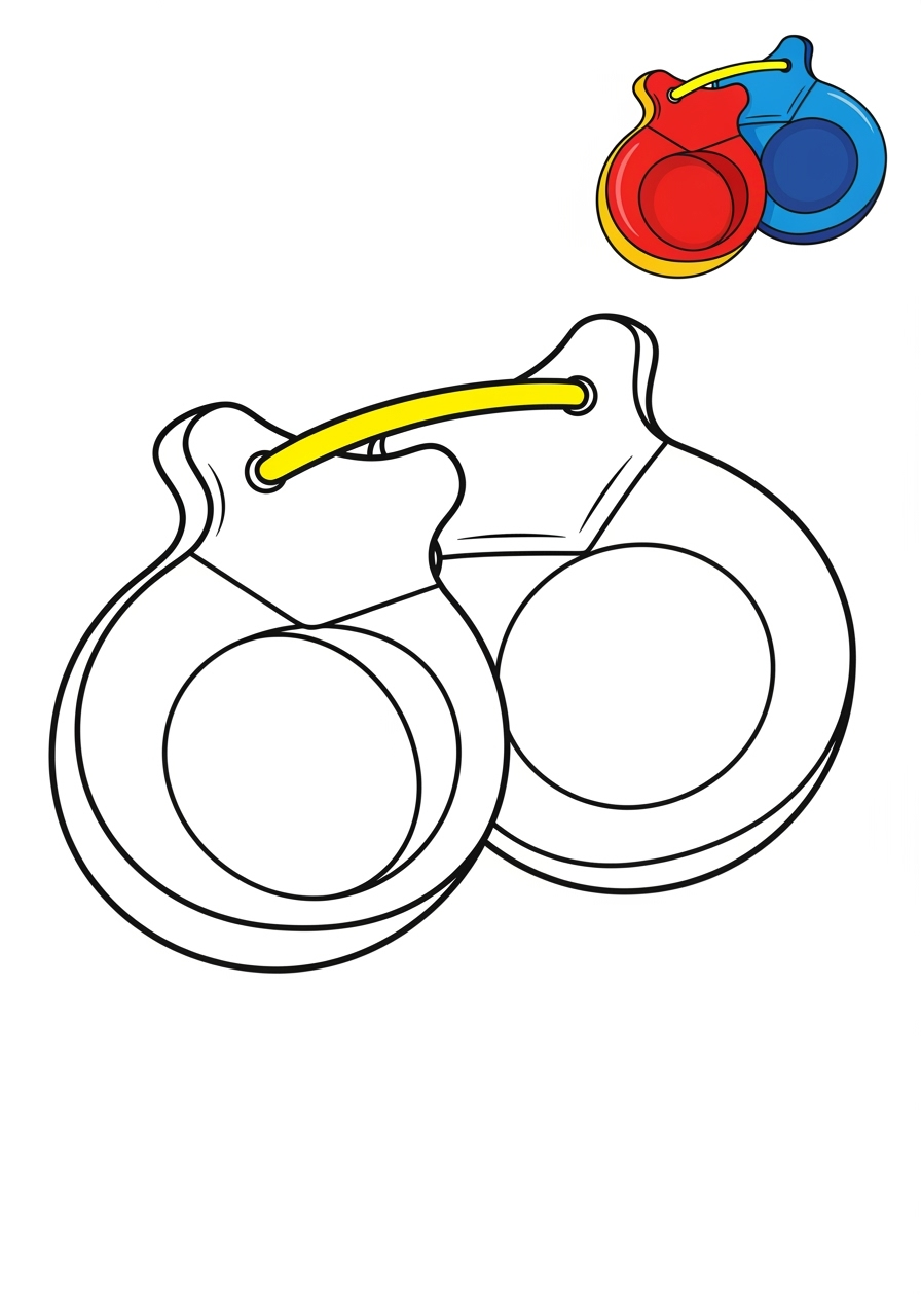 easy musical instruments Percussion castanets kids coloring page 0