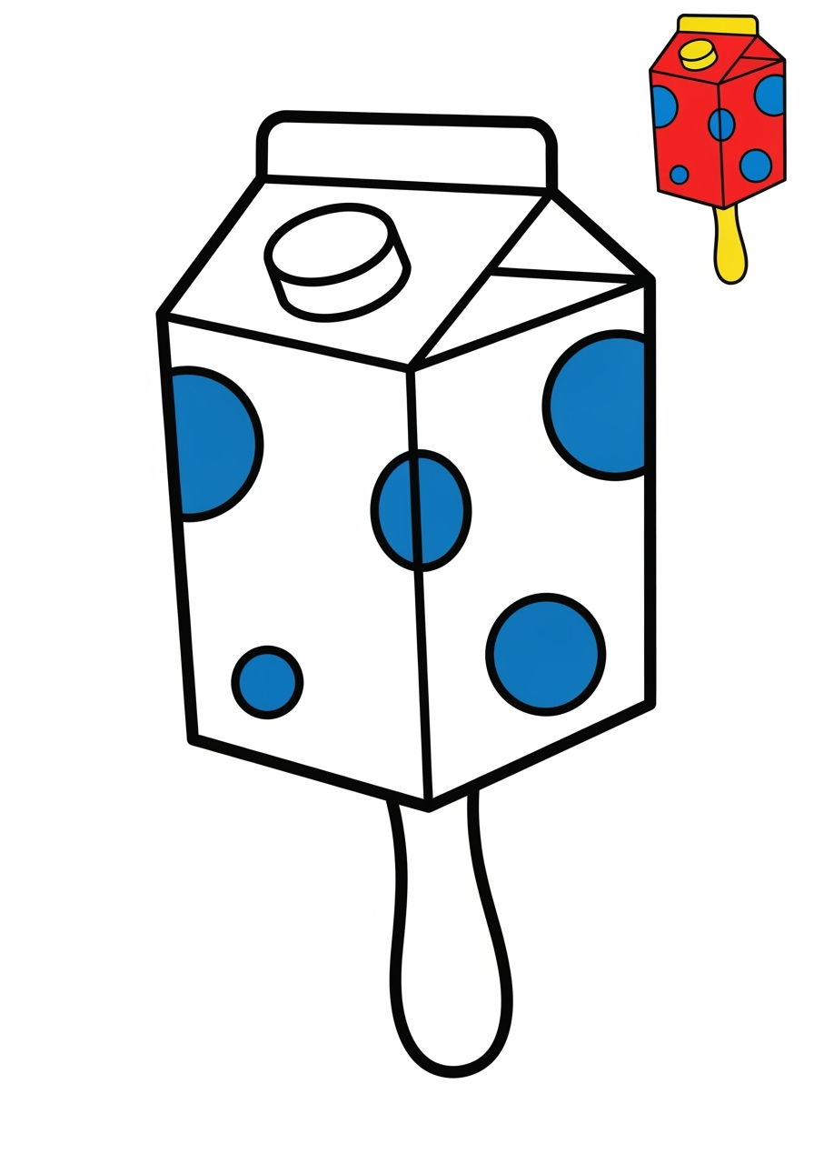 easy musical instruments Percussion maracas kids coloring page 0