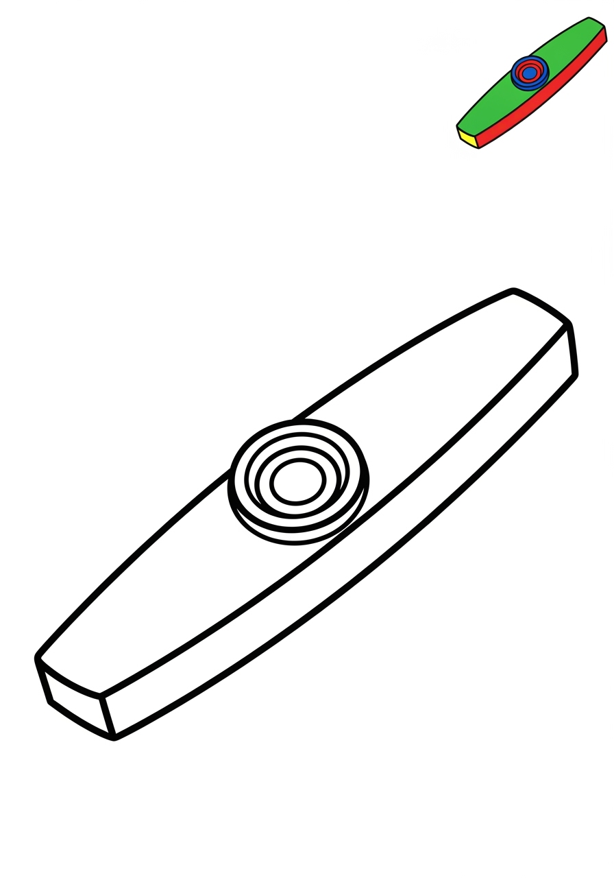 easy musical instruments Electronic & Other kazoo kids coloring page 0