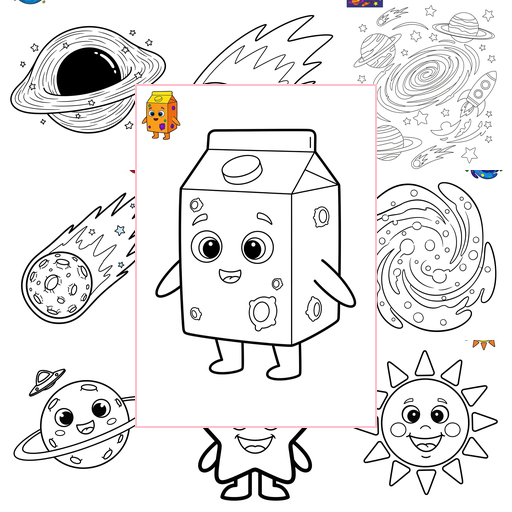 Easy Space and Astronomy Celestial Bodies Coloring Sheets Collections Thumbnail