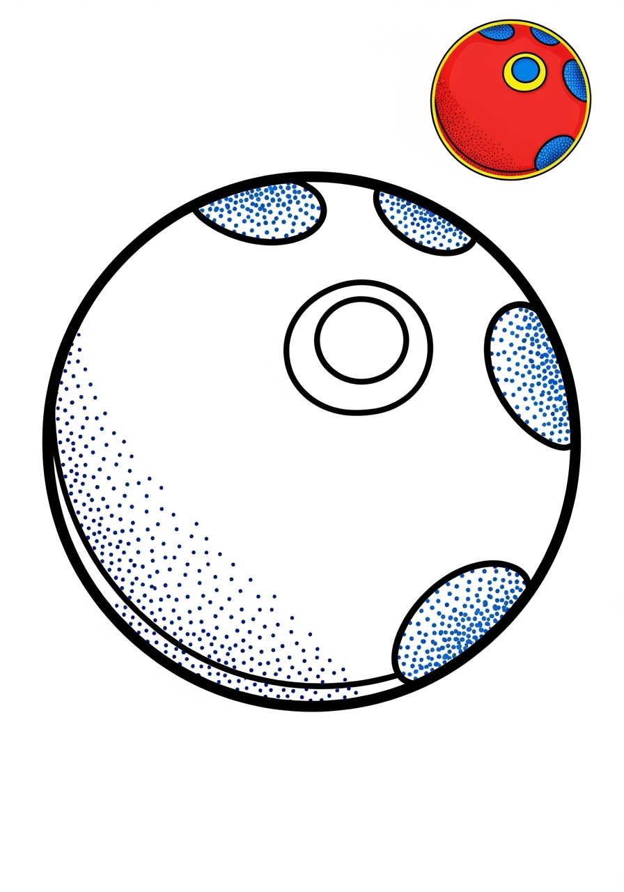 easy sports and activities Other Games dodgeball kids coloring page 1