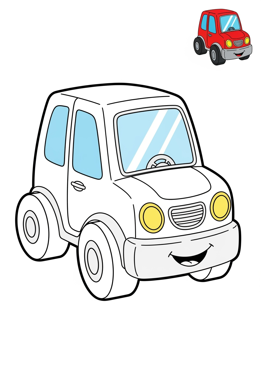 easy toys and games Classic Toys car toy kids coloring page 0