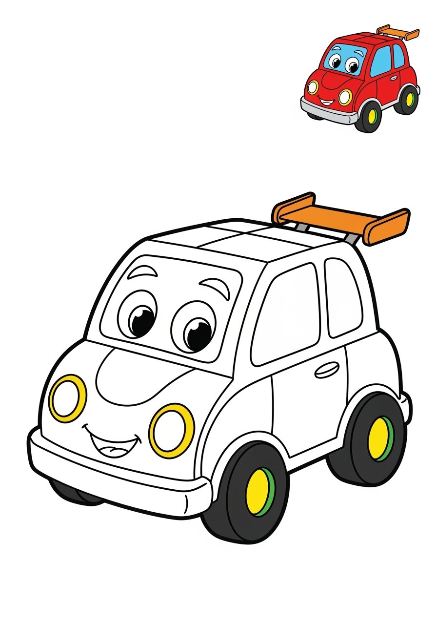 easy toys and games Classic Toys car toy kids coloring page 1