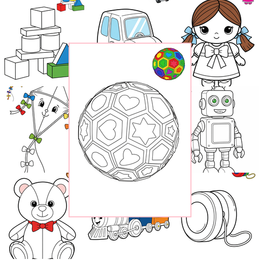 Easy Toys and Games Classic Toys Coloring Sheets Collections Thumbnail