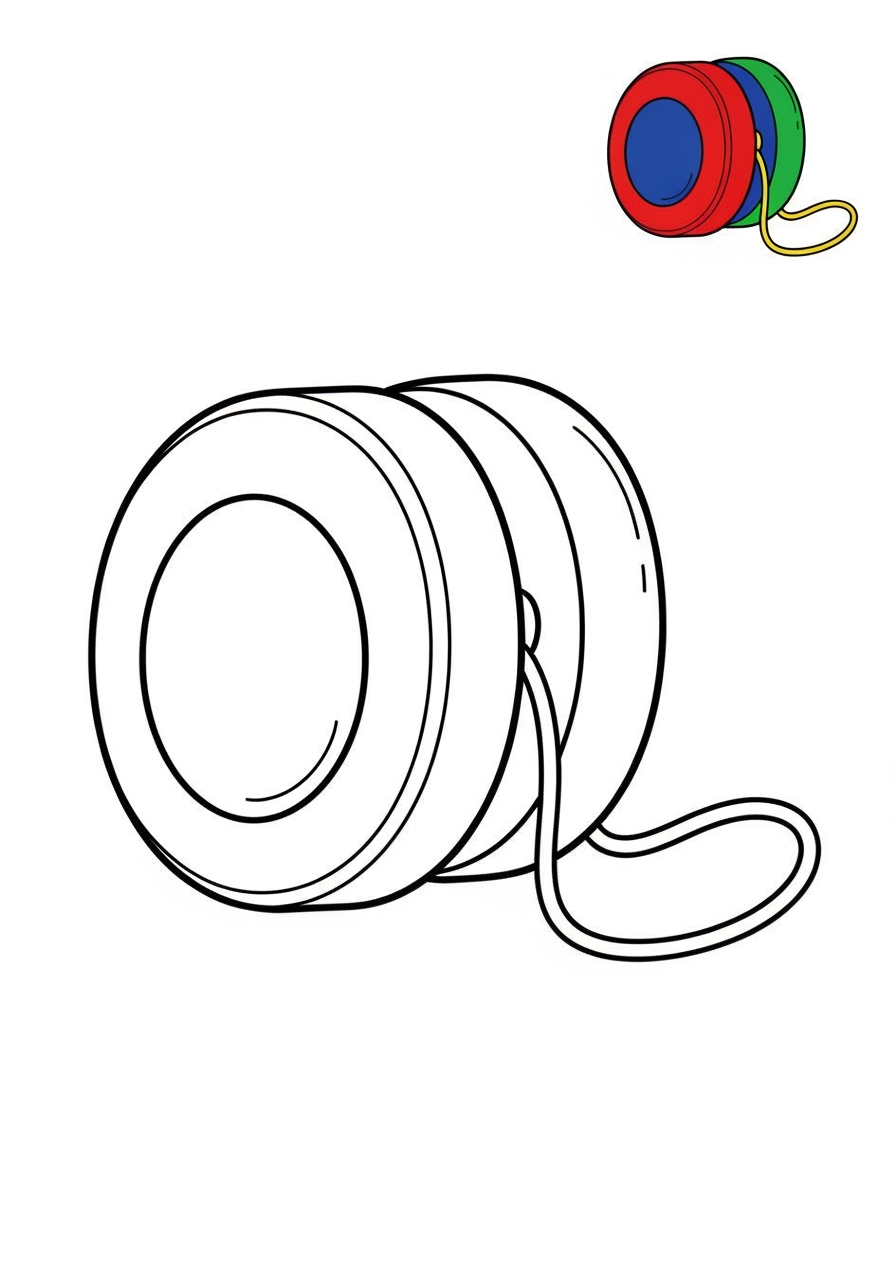 easy toys and games Classic Toys yo yo kids coloring page 0
