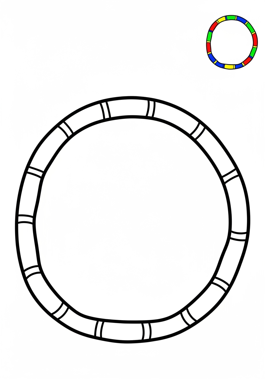 easy toys and games Outdoor Toys hula hoop kids coloring page 0