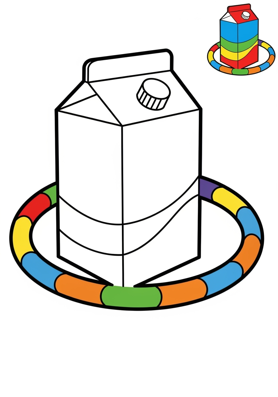 easy toys and games Outdoor Toys hula hoop kids coloring page 1