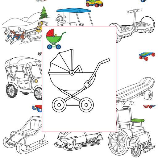 Easy Vehicles Special Vehicles Coloring Sheets Collections Thumbnail
