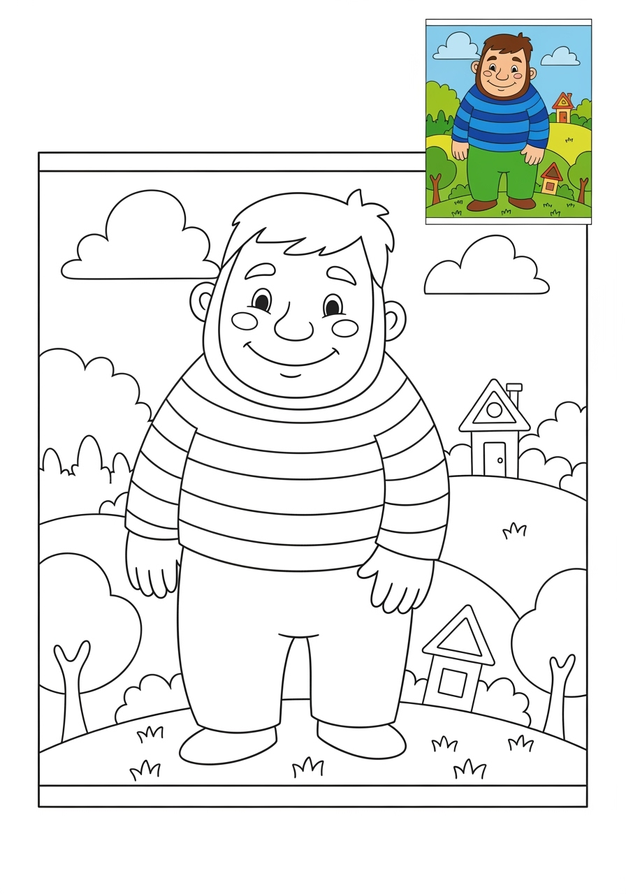 medium fantasy and fairy tales Nhân Vật giant kids coloring page 0