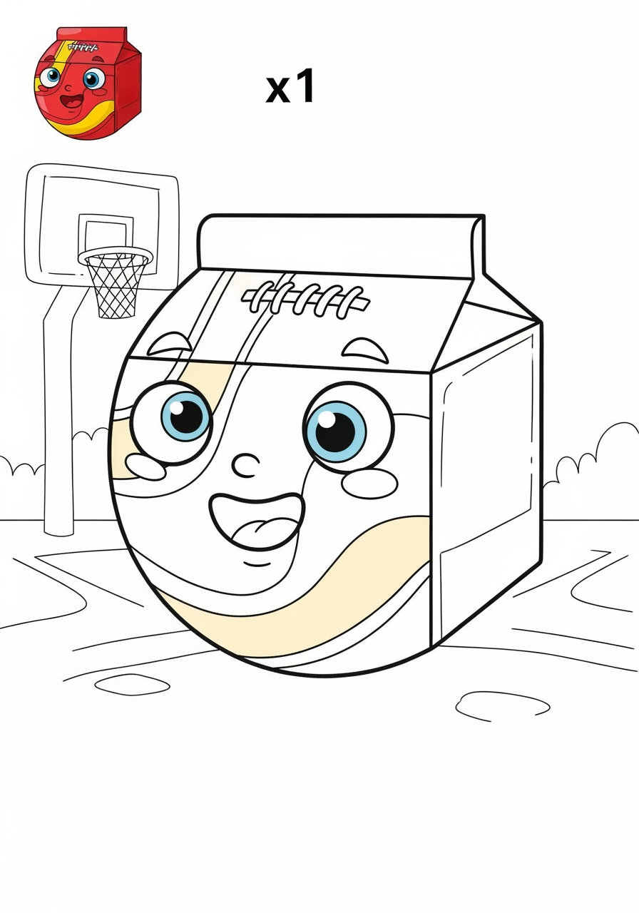 medium sports and activities Other Games dodgeball kids coloring page 0