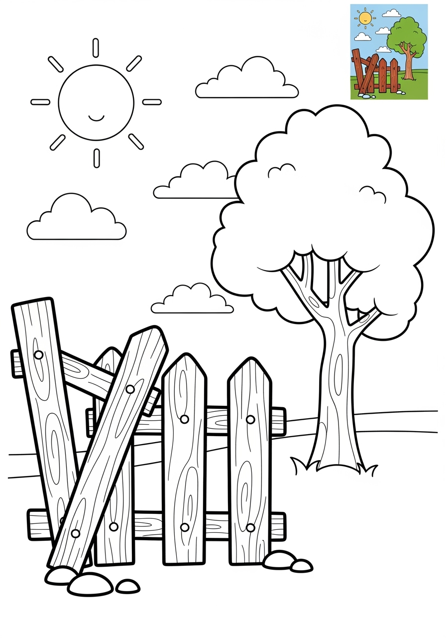 medium sports and activities Other Games fencing kids coloring page 0