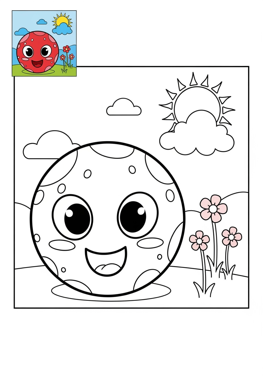 medium toys and games Classic Toys ball kids coloring page 1