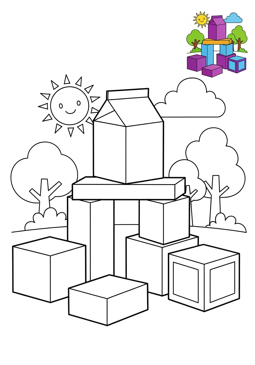 medium toys and games Classic Toys blocks kids coloring page 0