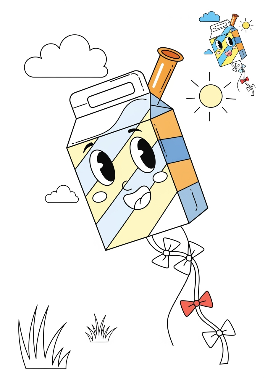 medium toys and games Classic Toys kite kids coloring page 0