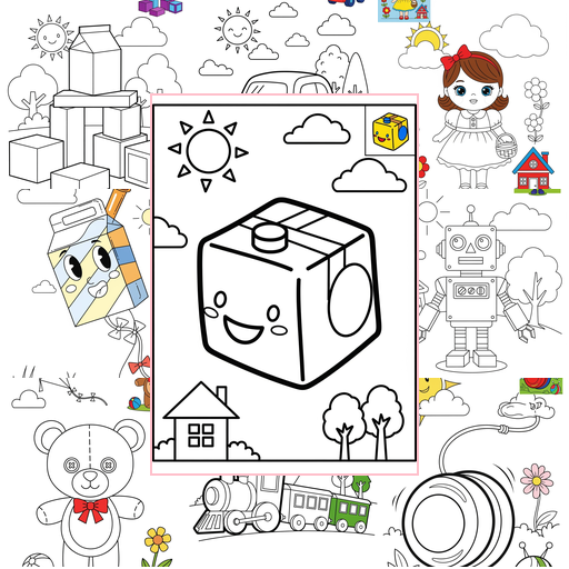 Medium Toys and Games Classic Toys Coloring Sheets Collections Thumbnail