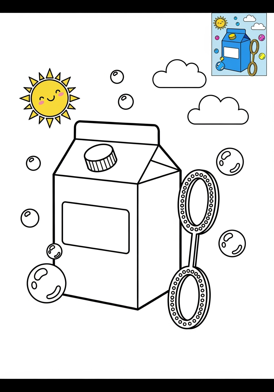 medium toys and games Outdoor Toys bubble wand kids coloring page 0