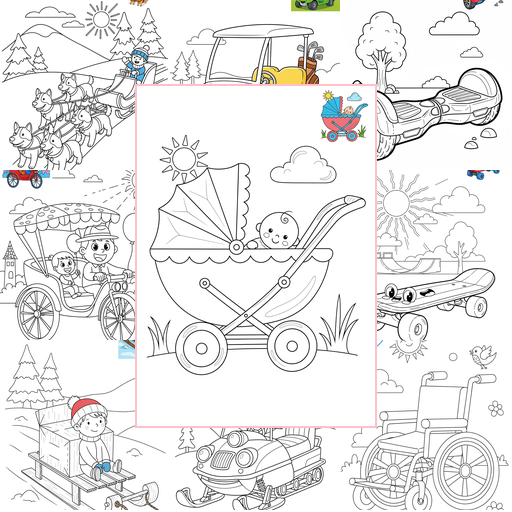 Medium Vehicles Special Vehicles Coloring Sheets Collections Thumbnail